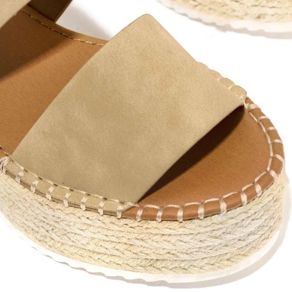 NEW š„ Platform Wedge High Heel Espadrille Sandals - Picture 5 of 7